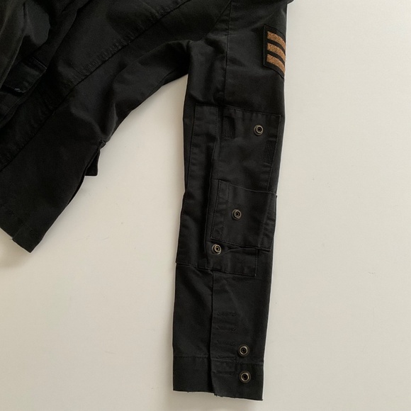 Zadig & Voltaire Virginia Jacket XS Black Grunge Military Till I Die Punk Y2K - Picture 12 of 14